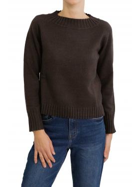 Maglione collo alto mezza manica 